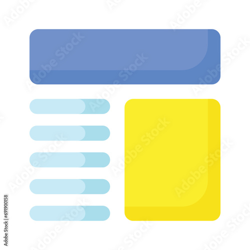 Take a look at this beautifully designed website wireframes, wireframing, layout, template icon
