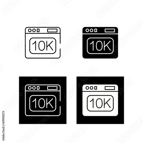 10k Vector Icon