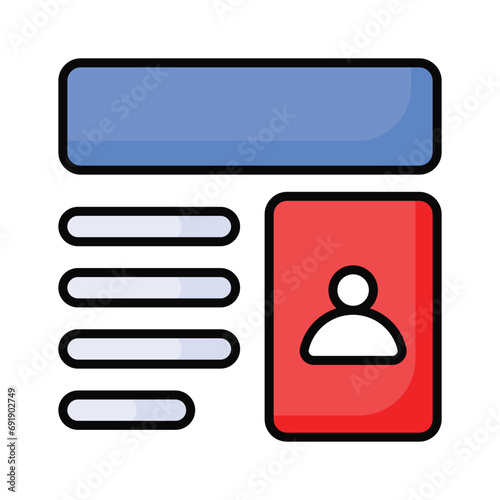 Take a look at this beautifully designed website wireframes, wireframing, layout, template icon