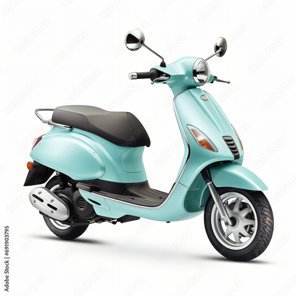 City scooter isolated on white background