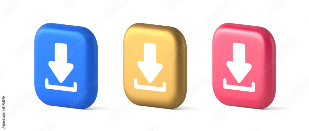 Download down arrow cyberspace information storage button internet file browsing 3d icon Download down arrow cyberspace information storage button internet file browsing 3d icon