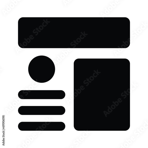 Take a look at this beautifully designed website wireframes, wireframing, layout, template icon