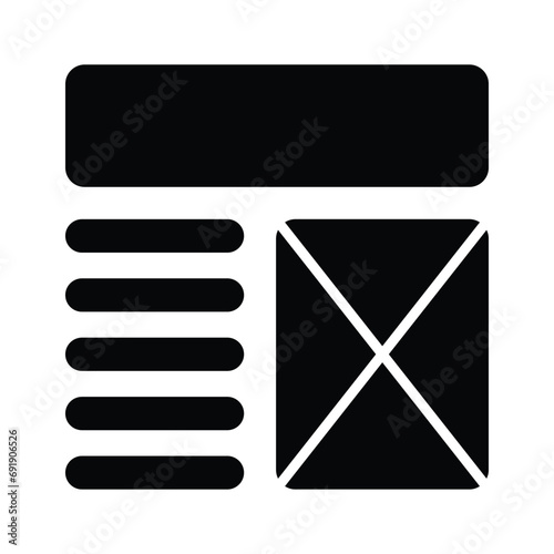Take a look at this beautifully designed website wireframes, wireframing, layout, template icon