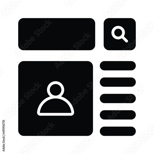 Take a look at this beautifully designed website wireframes, wireframing, layout, template icon