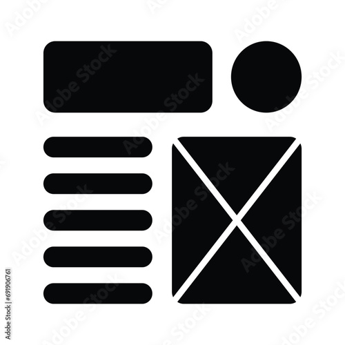 Take a look at this beautifully designed website wireframes, wireframing, layout, template icon