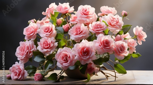 Beautiful Pink Roses Close Flowers Top, HD, Background Wallpaper, Desktop Wallpaper © Moon Art Pic
