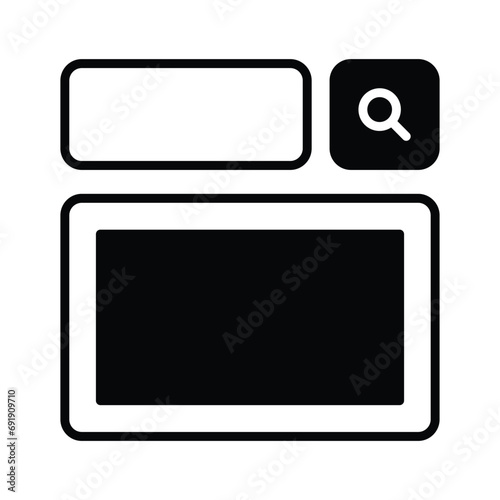 Take a look at this beautifully designed website wireframes, wireframing, layout, template icon