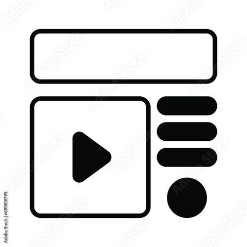 Take a look at this beautifully designed website wireframes, wireframing, layout, template icon