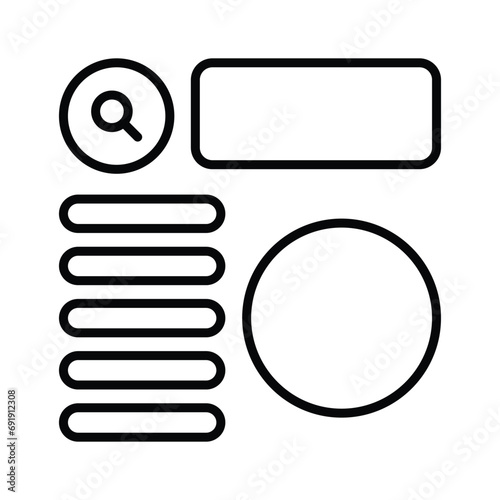 Take a look at this beautifully designed website wireframes, wireframing, layout, template icon