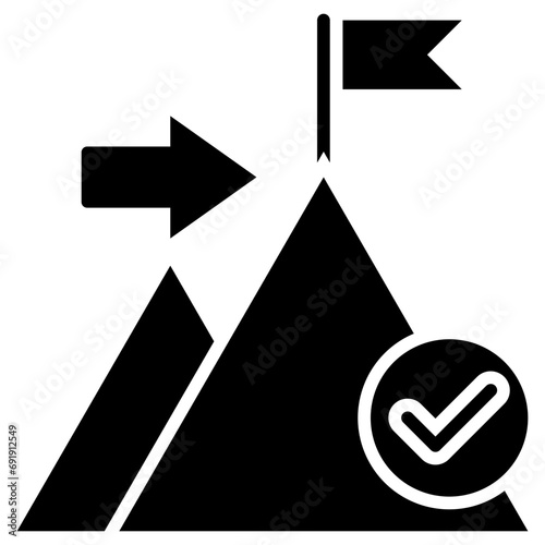 Zenith icon in solid style.