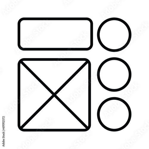 Take a look at this beautifully designed website wireframes, wireframing, layout, template icon