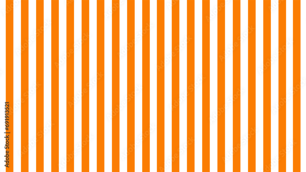 Orange and white vertical stripes background - obrazy, fototapety, plakaty 