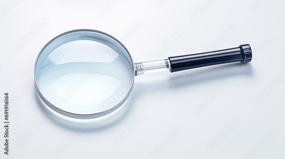 Zoom In Clarity: Magnifying Glass Isolated on a Transparent Background Zoom In Clarity: Magnifying Glass Isolated on a Transparent Background
