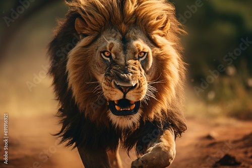 portrait of a lion