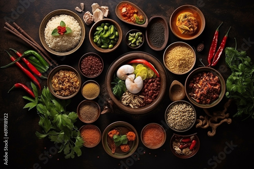 vegetables and spices