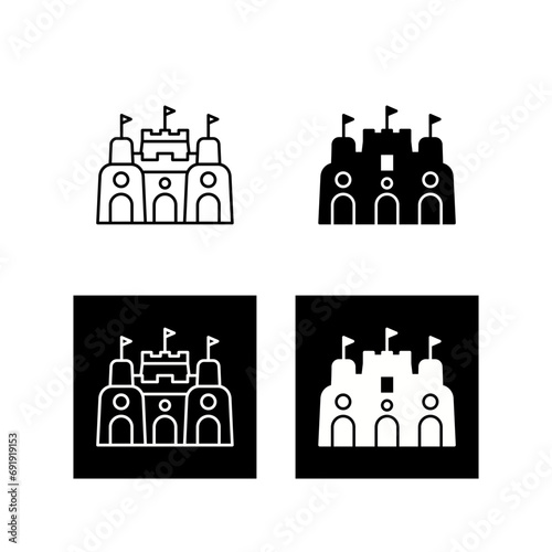 Sand Castle Vector Icon