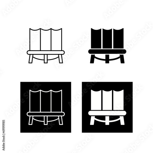 Trampoline Vector Icon