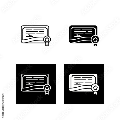 Certificate Vector Icon