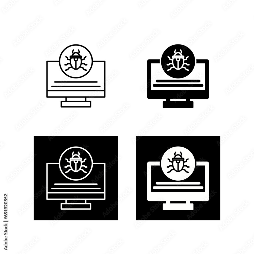 Obraz premium Infected Vector Icon