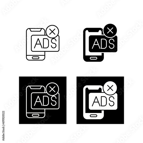 AD Block Vector Icon