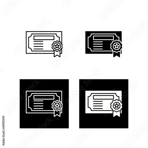 Certificate Vector Icon