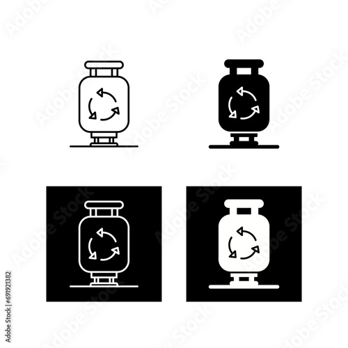 Gas Cylinder Vector Icon
