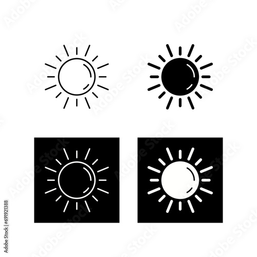 Sun Vector Icon