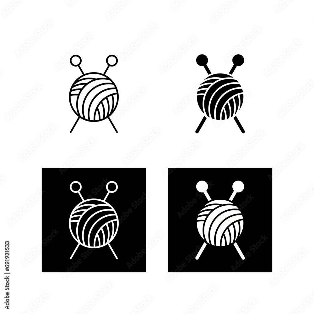 Knitting Vector Icon Knitting Vector Icon