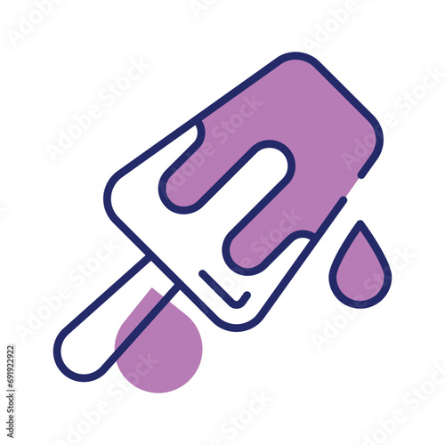 Ice cream cup in modern style, ready to use and download