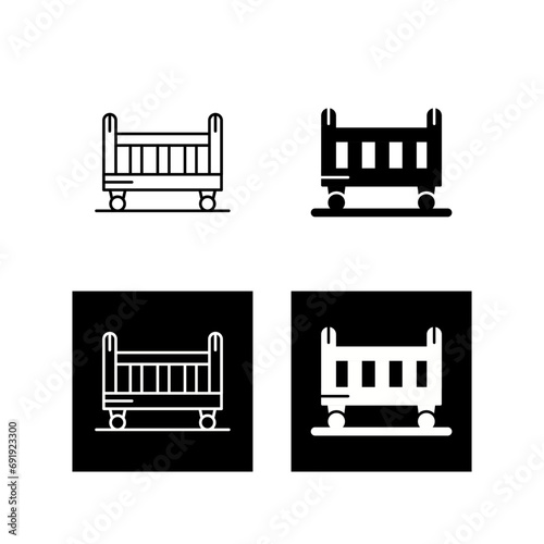 Crib Vector Icon