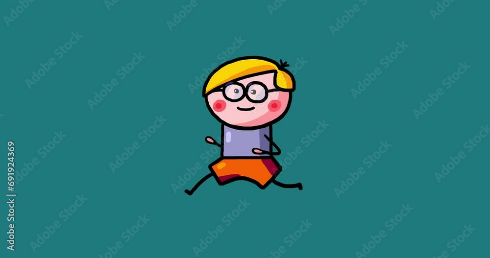 Kid cartoon character animated Yanec boy isolated stand run stop. Moving child serie transparent. Useful content presenter no background. Kid cartoon character animated Yanec boy isolated stand run stop. Moving child serie transparent. Useful content presenter no background.