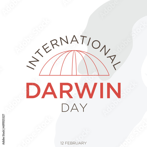 International Darwin Day of Science and Humanism background template design