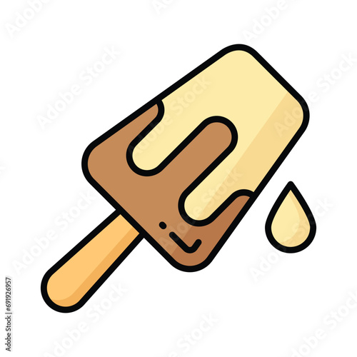 Ice cream cup in modern style, ready to use and download