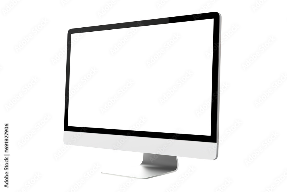 Modern desktop pc mocup. monitor display with blank screen isolated on transparent background Remove png, Clipping Path, pen tool Modern desktop pc mocup. monitor display with blank screen isolated on transparent background Remove png, Clipping Path, pen tool
