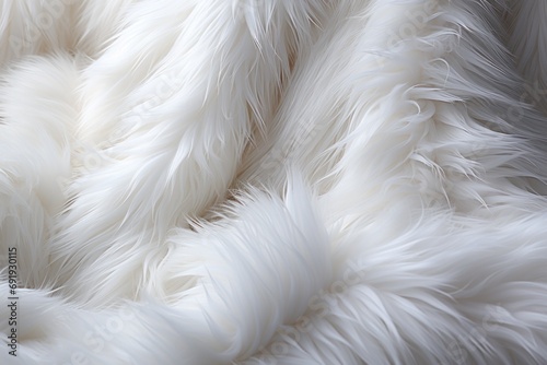 living space in a cocoon of elegance with this captivating home decor featuring the exquisite usage of white fur