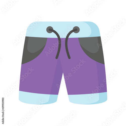 Shorts icon in modern style, beachwear vector