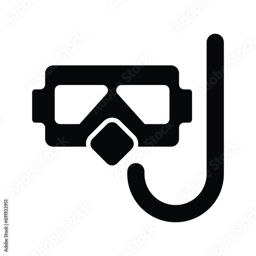 Beautifully design vector of snorkeling mask in modern style, easy to use icon