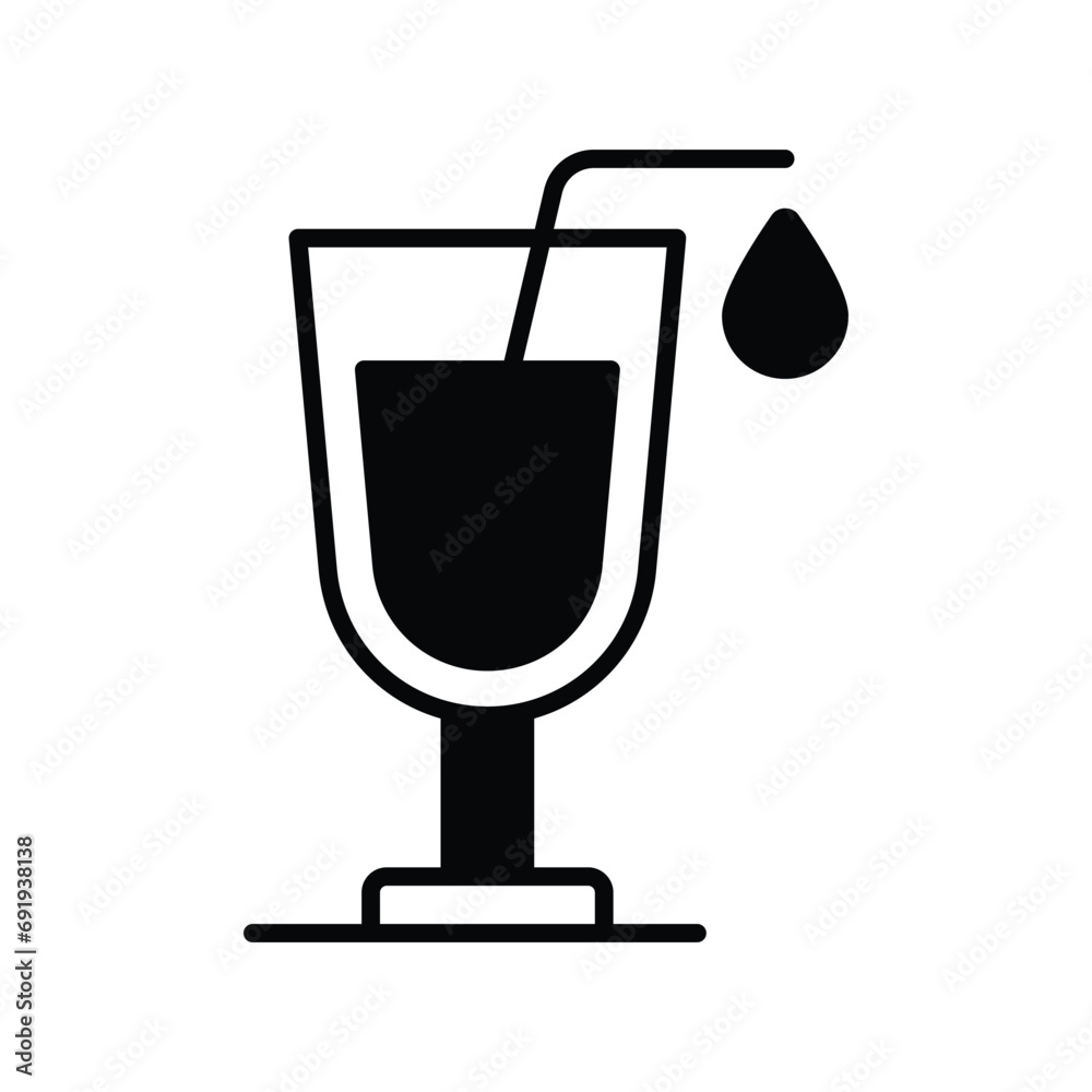 Grab this creatively designed vector of drink in trendy style, ready to use icon Grab this creatively designed vector of drink in trendy style, ready to use icon