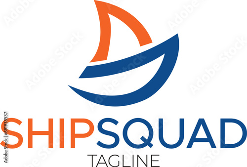 S letter logo, ship logo, s letter and ship logo 