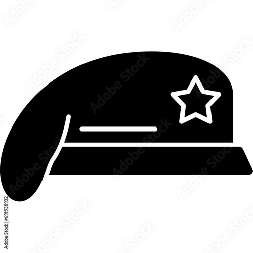 Military beret Icon