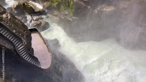 Waterfall in Ecuador Pailon del Diablo photo