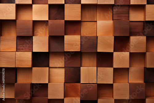 .Wooden Cubes Pattern Background for Design