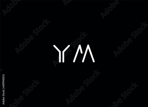YM creative logo design and monogram logo