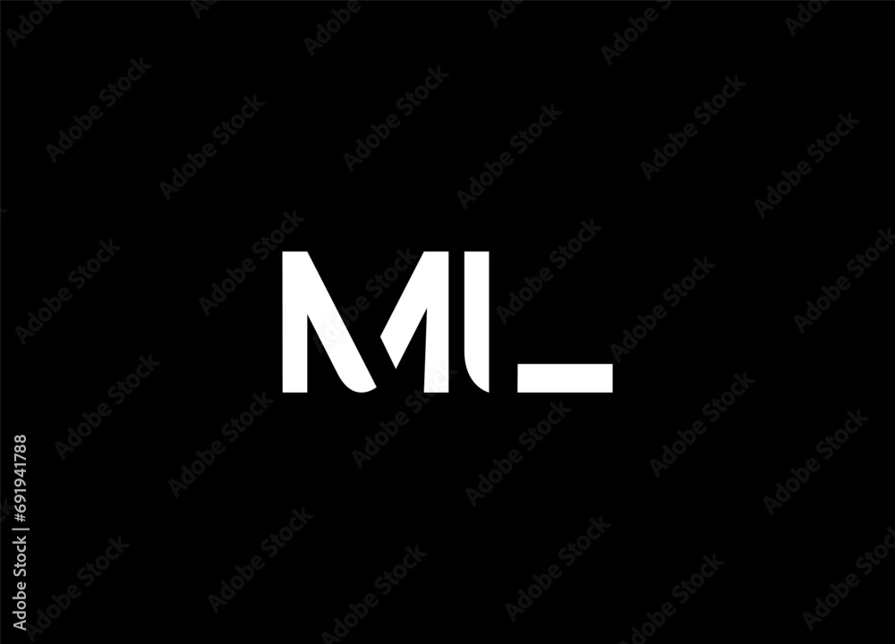 Initial Letter ml Logo Design Monogram Creative Modern Sign Symbol Icon Initial Letter ml Logo Design Monogram Creative Modern Sign Symbol Icon