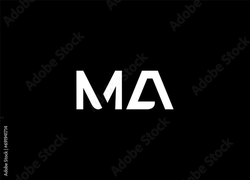 Initial Letter ma Logo Design Monogram Creative Modern Sign Symbol Icon