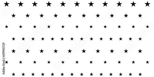 Seamless pattern with stars. Black and white simple pattern. Festive pattern with stars. Night sky background. Kids texture. Nursery prints for textile, apparel, wrapping paper