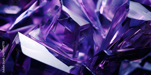 Mesmerizing close-up of a purple crystals. © Lidok_L