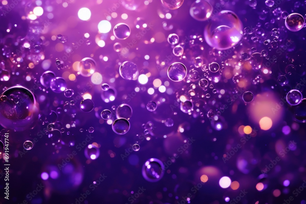  a lot of bubbles floating in the air on a purple and black background with a lot of bubbles floating in the air on a purple and black background.