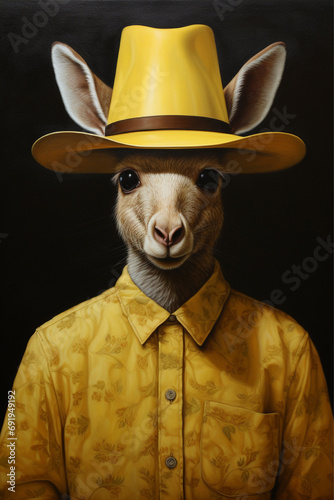 Kangaroo Yellow Hat