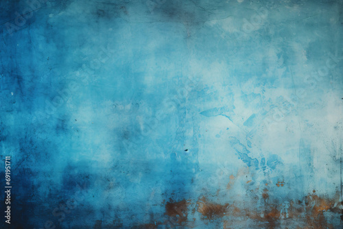Grunge Blue Background, Vintage Abstract Texture Wallpaper © Burin